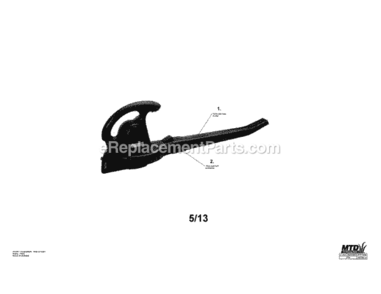 Part Location Diagram of 731-07442 MTD Blower Tube KC