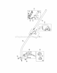 Page B Diagram and Parts List for 316731702  Craftsman Trimmer