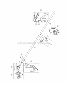 Page B Diagram and Parts List for 316731932  Craftsman Trimmer