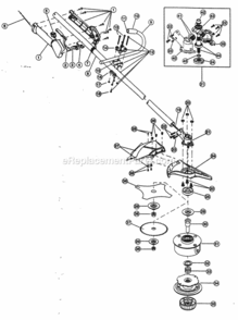 Part Location Diagram of 791-182194 MTD Pinion Gear Assembly
