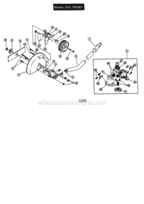 Page A Diagram and Parts List for 316790401  Craftsman Edger