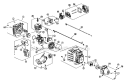 Short Block Fuel Tank Muffler Diagram and Parts List for 316791020  Craftsman Trimmer