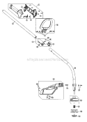 ShaftHandleShield Diagram and Parts List for 316791020  Craftsman Trimmer
