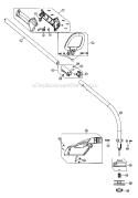 ShieldHandleShaft Diagram and Parts List for 316791020  Craftsman Trimmer