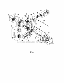 Part Location Diagram of 753-06501 MTD Shortblock 27cc