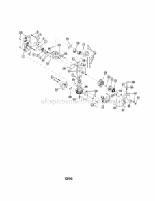 Part Location Diagram of 753-04328 MTD Crankcase Service Assembly