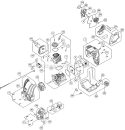 Short Block And Fuel Tank Diagram and Parts List for 316791961  Craftsman Trimmer
