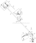 Drive Shaft Handle And Shield Diagram and Parts List for 316791961  Craftsman Trimmer