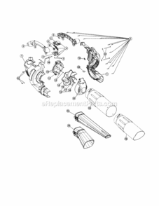 Page B Diagram and Parts List for 31679415  Craftsman Leaf Blower / Vacuum