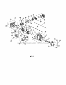 Page A Diagram and Parts List for 316794450  Craftsman Trimmer