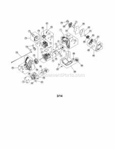 Page A Diagram and Parts List for 316794490  Craftsman Trimmer