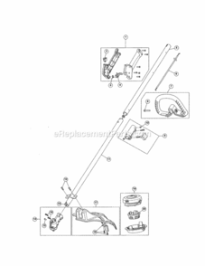 Part Location Diagram of 753-08197 MTD Head Assembly