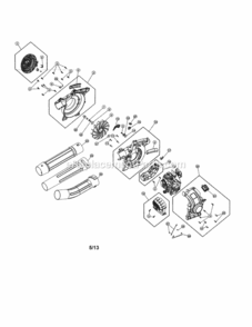 Page B Diagram and Parts List for 316794610  Craftsman Leaf Blower / Vacuum