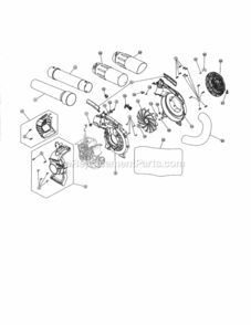 Page D Diagram and Parts List for 316794720  Craftsman Leaf Blower / Vacuum