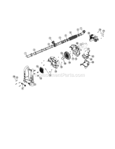 Page B Diagram and Parts List for 316794801  Craftsman Leaf Blower / Vacuum
