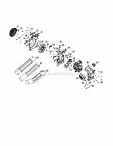 Page B Diagram and Parts List for 316794830  Craftsman Leaf Blower / Vacuum