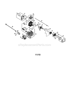 Page A Diagram and Parts List for 316794831  Craftsman Leaf Blower / Vacuum