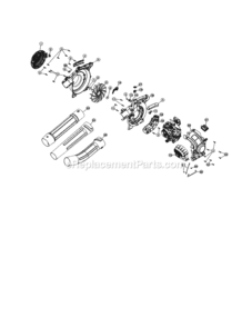 Page B Diagram and Parts List for 316794831  Craftsman Leaf Blower / Vacuum