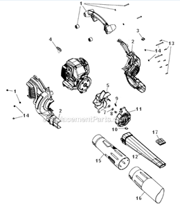 Part Location Diagram of 753-05379 MTD Concentrator Nozzle