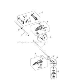 Part Location Diagram of 753-05192 MTD Throttle Housing Assembly (includes 2-5)