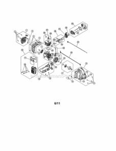 Page G Diagram and Parts List for 316795861  Craftsman Trimmer