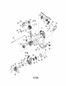Part Location Diagram of 753-05303 MTD Starter Assembly (includes 43)