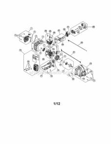Page A Diagram and Parts List for 316990080  Craftsman Trimmer