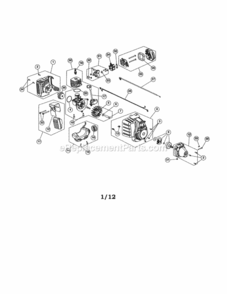 Page A Diagram and Parts List for 316990110  Craftsman Trimmer
