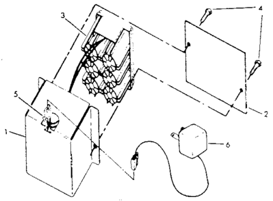 Battery Diagram and Parts List for 917384120  Craftsman Lawn Mower