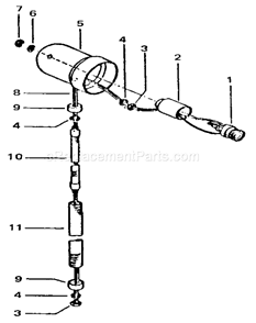 Light Diagram and Parts List for 319190420  Craftsman Bench Grinder