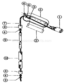 Light Diagram and Parts List for 319190520  Craftsman Bench Grinder