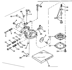 Pump Diagram and Parts List for 91763207  Craftsman Chainsaw