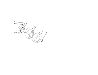Wheels And Tires Diagram and Parts List for 917288111  Craftsman Lawn Tractor