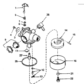 Replacement Parts Diagram and Parts List for 143632420  Craftsman Lawn Mower