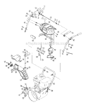 HandleLower_Chute Diagram and Parts List for 31AM63TF799  Craftsman Snow Blower