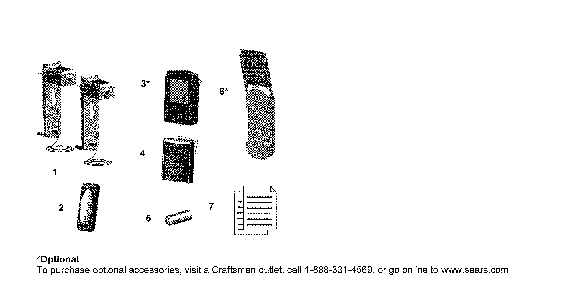 Accessories Diagram and Parts List for 20057963  Craftsman Garage Door Opener