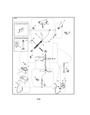 Electrical Diagram and Parts List for 917986361  Craftsman Lawn Tractor