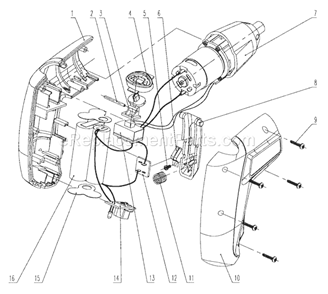 Part Location Diagram of 34700B Tecumseh Air Filter
