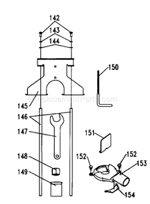 Accessories Diagram and Parts List for 32028084  Craftsman Router