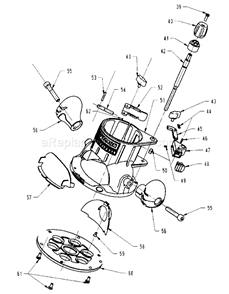 Fixed Base Diagram and Parts List for 32028190  Craftsman Router