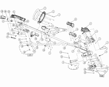 Part Location Diagram of 1516 Craftsman Motor Assembly