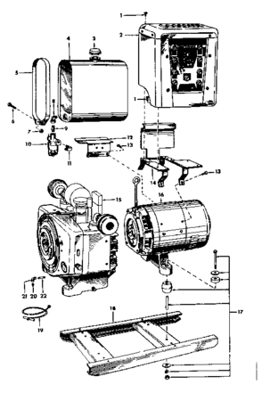Part Location Diagram of 35787A Tecumseh Trimmer Pulse Pump