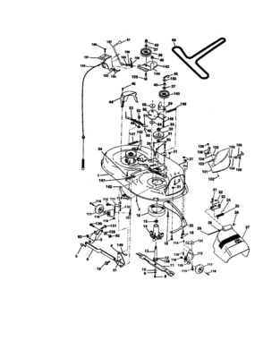 Mower Deck Diagram and Parts List for 917270815  Craftsman Lawn Tractor