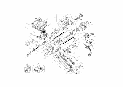 Diagram Diagram and Parts List for CMCN621PLB Type 1 Craftsman Nailer