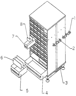 Unit Parts Diagram and Parts List for 706655720  Craftsman Tool Stand & Cart