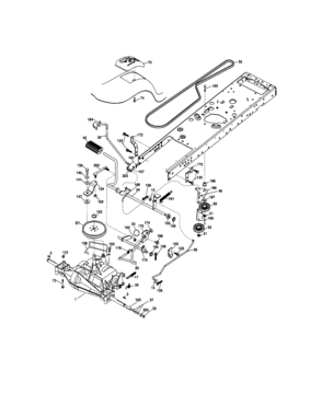 Ground Drive Diagram and Parts List for 917287131  Craftsman Lawn Tractor