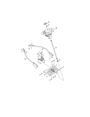 Part Location Diagram of 717-05193B MTD Sector Gear