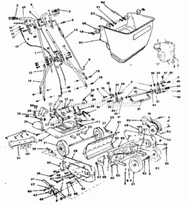 Part Location Diagram of 1013-B Craftsman Throttle Cab