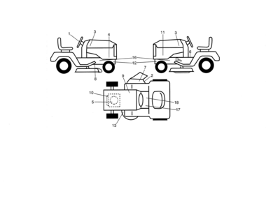 Decals Diagram and Parts List for 917990360  Craftsman Lawn Tractor
