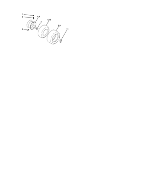 Wheels And Tires Diagram and Parts List for 917273811  Craftsman Lawn Tractor